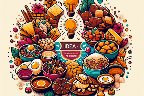 Poster Kreatif Makanan Tradisional Indonesia: Sajian Kekayaan Rasa dan